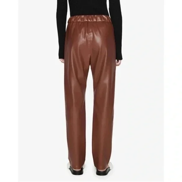 Anine Bing Colton Track Pant in Brown Small B1024 - Picture 3 of 8